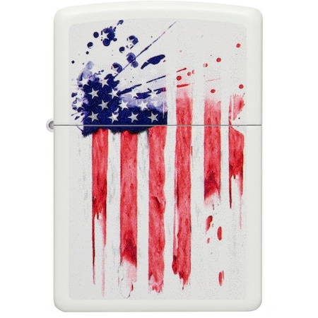 Zippo 2024 Zippo Us Flag, White Matte,  ZIP-49783